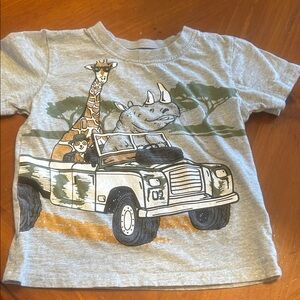 Gray Safari Adventure Kids T-Shirt
